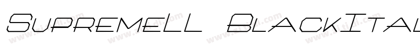 SupremeLL BlackItali字体转换